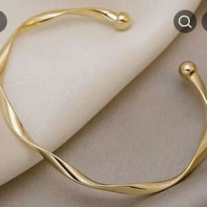 Bracelet jonc torsadé