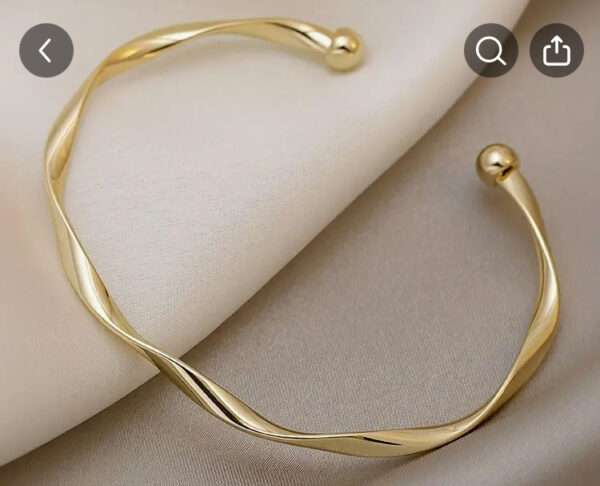Bracelet jonc torsadé