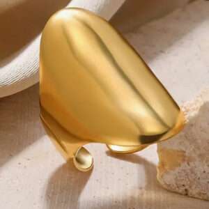 Bague large ovale
