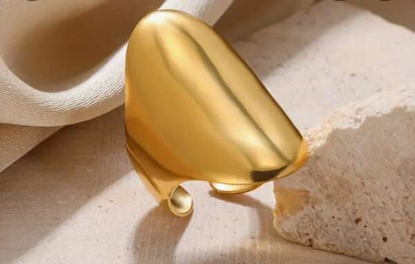 Bague large ovale