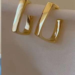 Boucles d'oreilles carrée