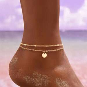 Bracelet de cheville double