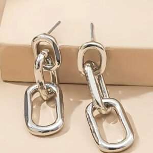 Boucles d'oreilles maille carré
