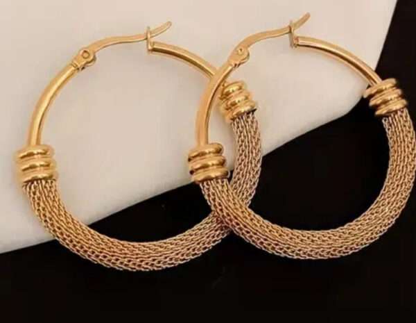 Boucles d'oreilles tressées