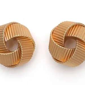 Boucles d'oreilles nœud strié