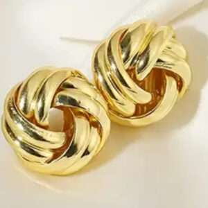Boucles d'oreilles clou torsadé
