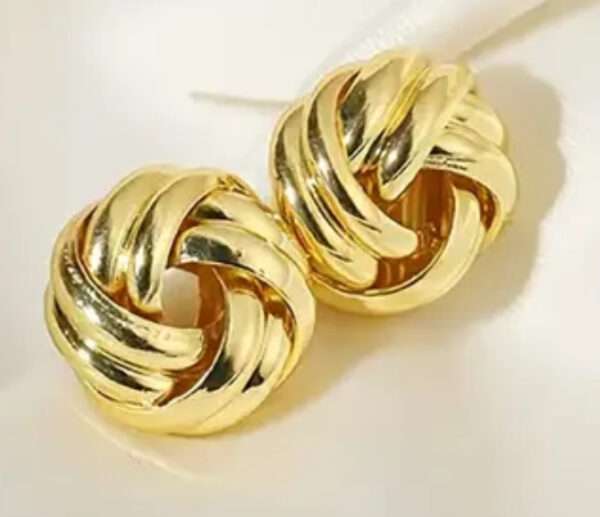 Boucles d'oreilles clou torsadé