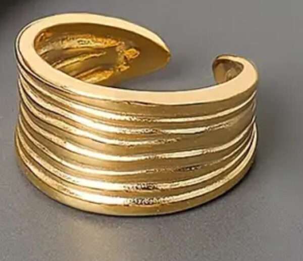 Bague large stries