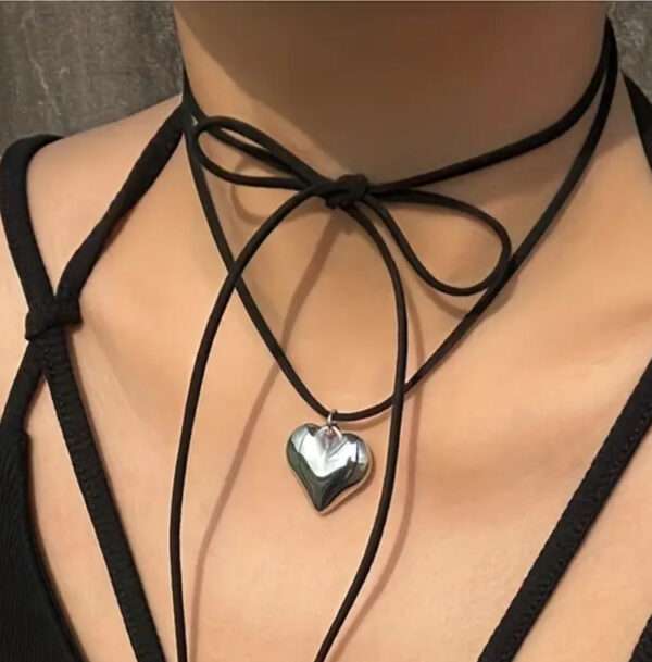 Collier cordon cœur – Image 2