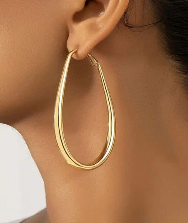 Boucles d'oreilles créole allongée