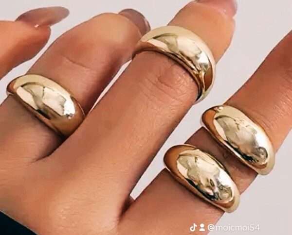 Bague jonc large – Image 2