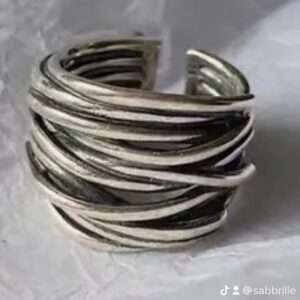 Bague stries larges