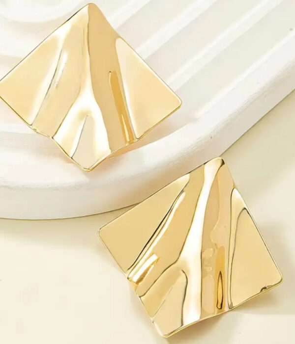 Boucles d'oreilles carré brillant