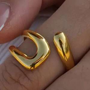 Bague carré ouvert