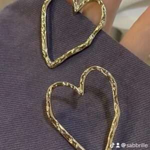 Boucles d'oreilles cœur vide