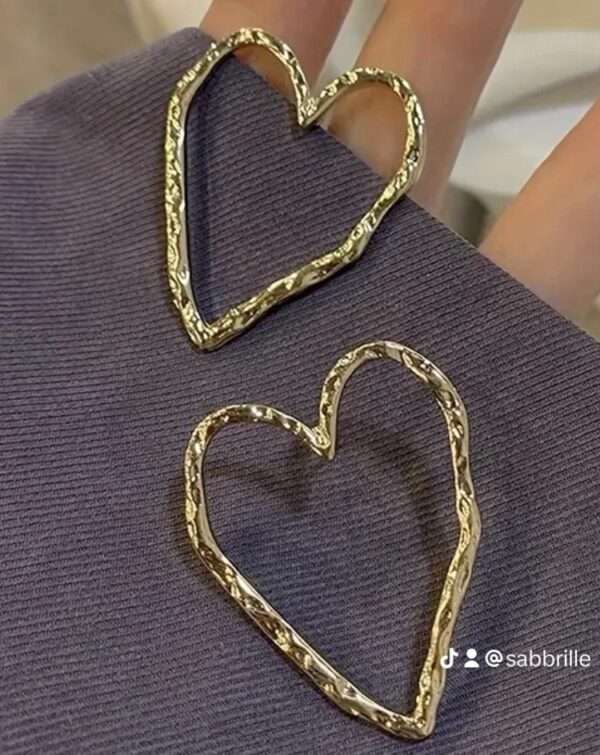 Boucles d'oreilles cœur vide