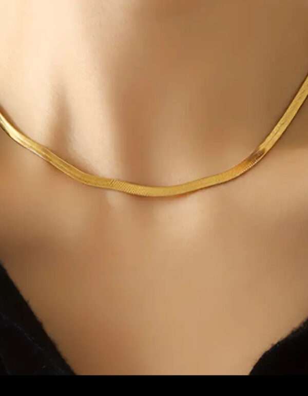 Collier maille plate