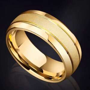 Bague mat et brillant