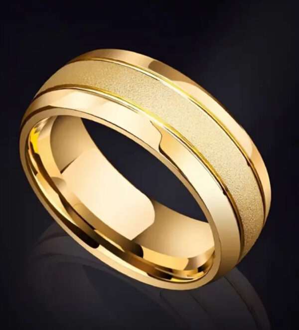 Bague mat et brillant