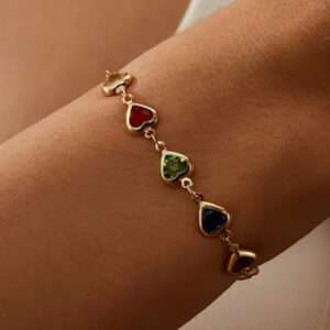 Bracelet cœur couleur