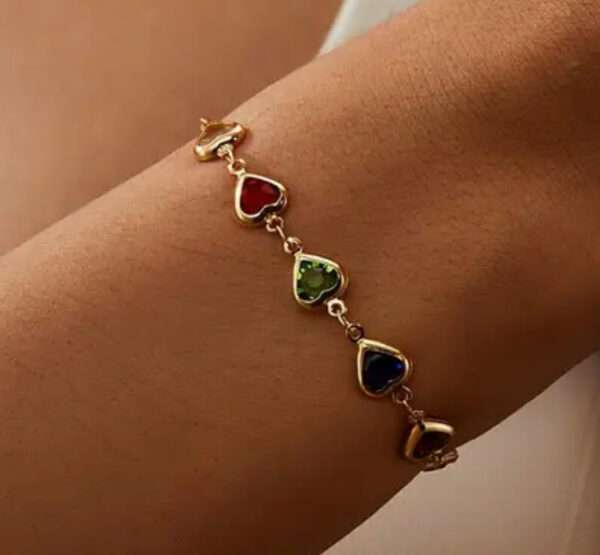Bracelet cœur couleur
