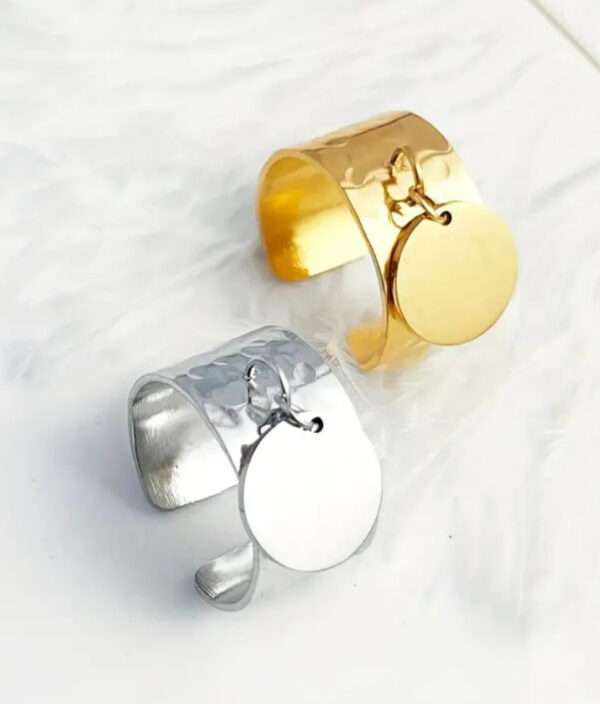 Bague breloque pastille