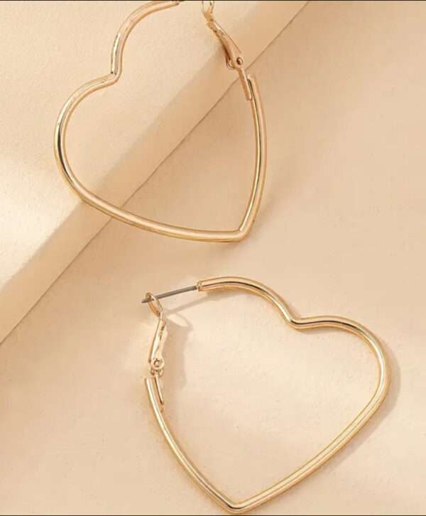 Boucles d'oreilles créoles grand cœur