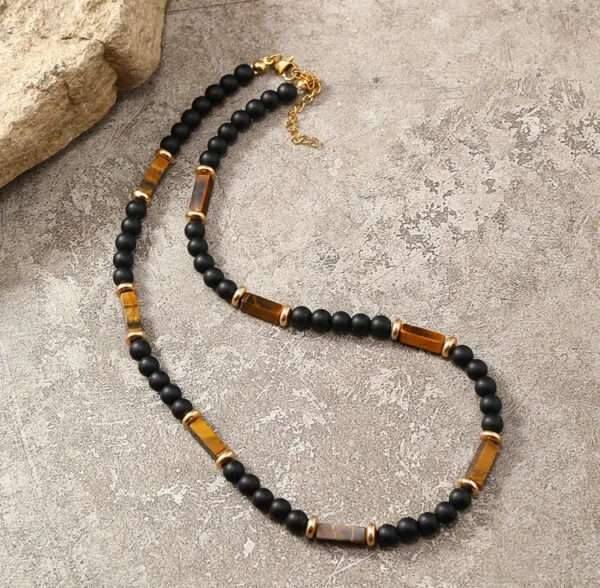 Collier bois carré