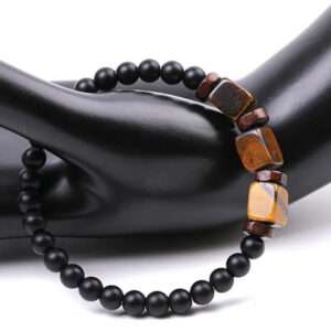 Bracelet en bois carré
