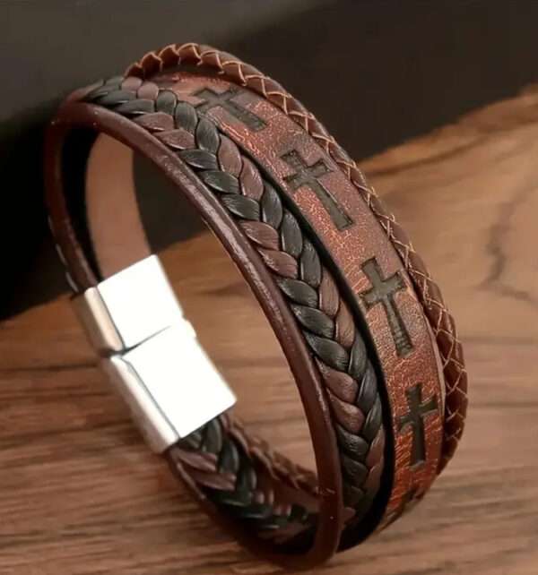 Bracelet croix creusées