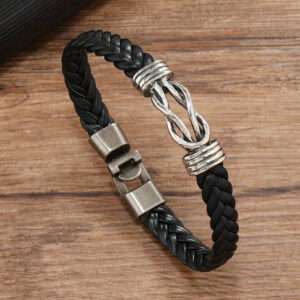 Bracelet fin tressé noeud