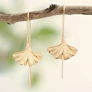 Boucles d oreilles ginkgo