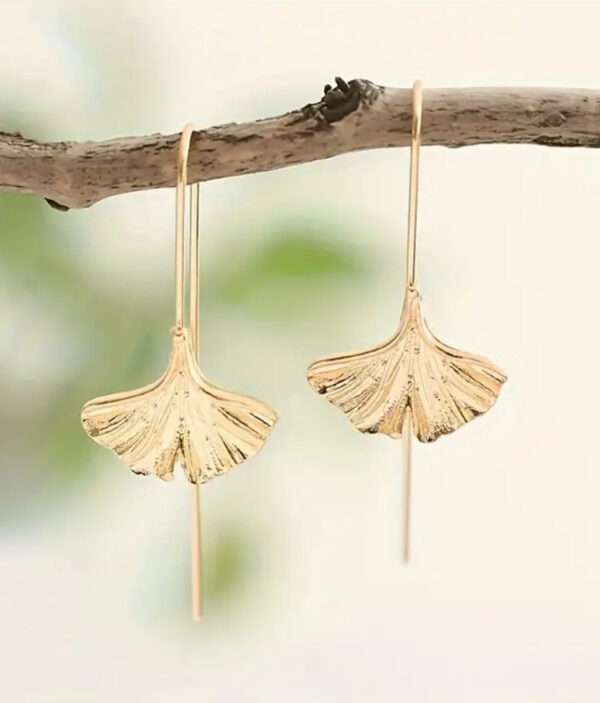 Boucles d oreilles ginkgo