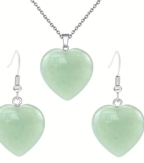 Parure Coeur Aventurine