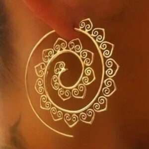 Boucles d'oreilles spirale