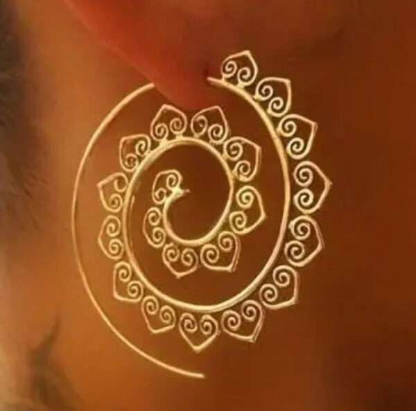 Boucles d'oreilles spirale
