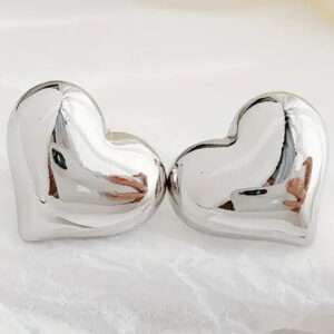 Boucles d'oreilles clou coeur