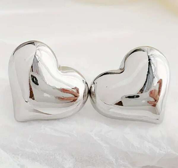 Boucles d'oreilles clou coeur