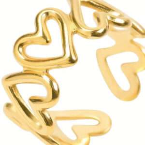 Bague tour en cœur