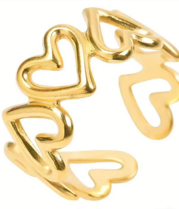 Bague tour en cœur