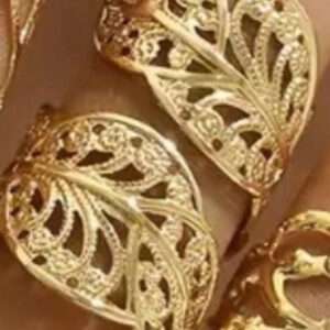 Bague longues feuilles
