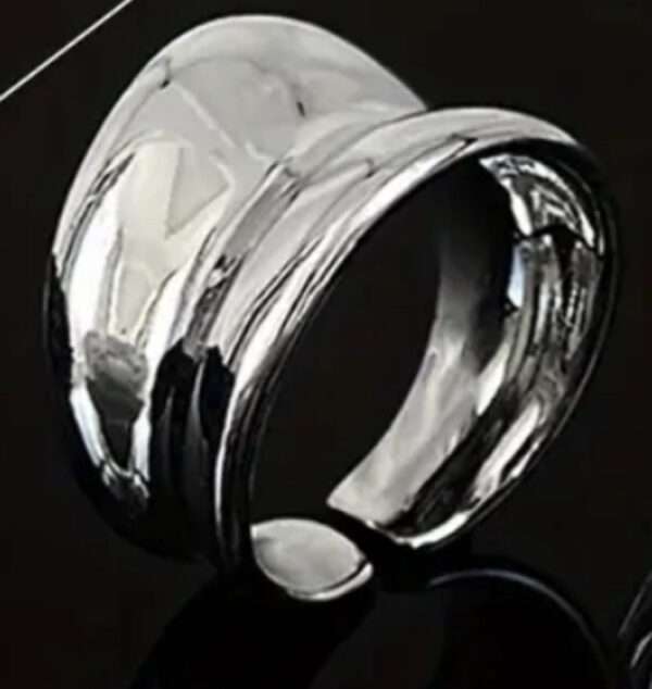 Bague large poli