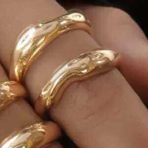 Bague jonc zig zag