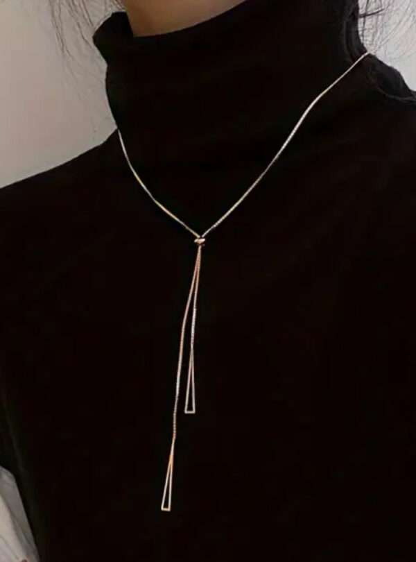 Collier plongeant double pendant – Image 2