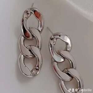 Boucles d'oreilles gros maillons