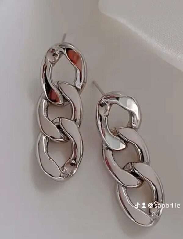 Boucles d'oreilles gros maillons