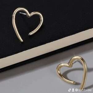 Boucles d'oreilles coeur irregulier