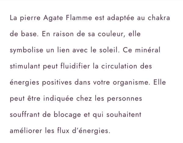 Bracelet en pierre de flamme – Image 4