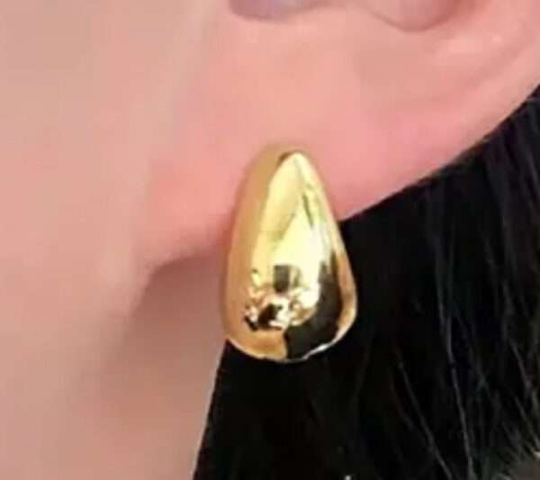 Boucles d'oreilles créoles epaisses – Image 2